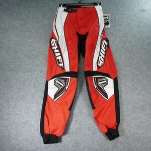 Shift Assault Motocross Pants Youth 28 Red Padded Belted